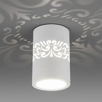Светильник 7*7 см, LED 7W, 4200K с подсветкой DLS025 Elektrostandard
