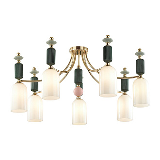 Потолочная люстра диаметр 92 см Odeon Light Candy 4861/7C Золото