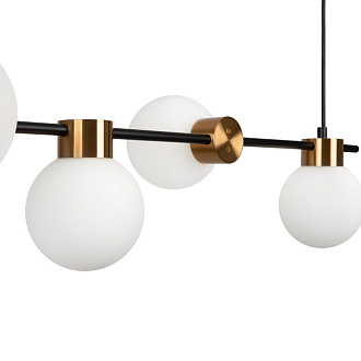 Светильник 84 см, Freya FR5232PL-04B, черный-латунь