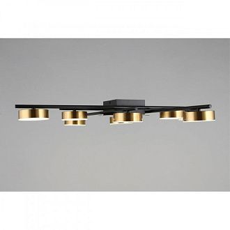 Люстра 86*9 см 56W, 3000K, Aployt Delayn APL.042.07.56, черный