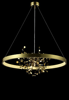 Светильник 80 см, 4*G9+18W, 3000K, 15 м2 Crystal L ux GARDEN SPLED+4 D800 GOLD Золото