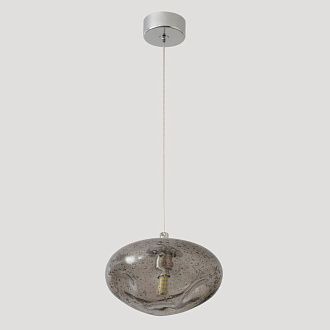 Подвесной светильник 15 см, Crystal Lux FORMLESS SP1 SMOKE, хром