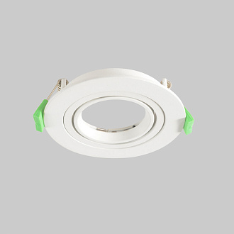 Встраиваемый светильник 10 см, Crystal Lux CLT 001C1 WH V2, белый, вр 8 см
