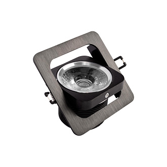 Встраиваемый светильник 12*12*7 см, 1*LED*20W 4000K LOFT IT Screen 10328/B Black черный, вр 7*8,5 см