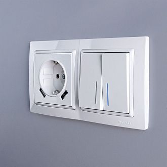 W0022001 Рамка на 2 поста Snabb basic, белый Werkel, 4690389161346