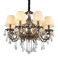 Подвесная люстра 70*64-150 см, 8*E14, 40W, Omnilux Omnilux  308 OML-30813-08, бронзовый