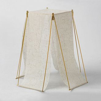 Торшер 80 см, 8W, 3000K, Lussole Major LSP-4007S, бежевый-камень