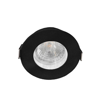 Светильник встраиваемый 8,4 см, 1*GU10*35W,  Crystal Lux CLT 045C1 BL IP44, Черный