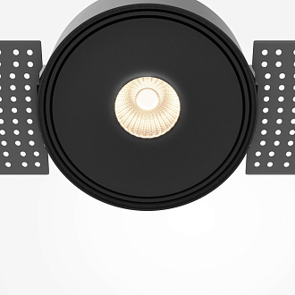 Встраиваемый светильник 9,9*9,9*4,9 см, LED, 9W, Maytoni Technical Move DL060-9W3-4-6K-TRS-B черный, вр 11 см