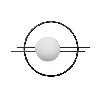 Бра 40* см, 1*G9*7W, Loft It 10143 Black Circle, Черный
