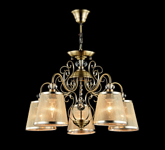 Люстра потолочная/подвесная Диаметр 58,3 см Freya FR2405-PL-05-BZ Бронза