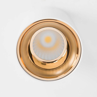 Светильник 8*8 см, 12W LED, 3500K, Citilux Старк CL7440103, белый-медь