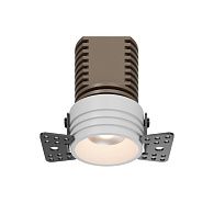 Встраиваемый светильник 4 см, 7W, 3000K, Maytoni Technical Mini DL059-7W3K-TRS-W, белый