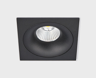 Светильник встраиваемый LED Italline IT06-6016 black, 12W LED, 3000K, черный, вр 7,5 см