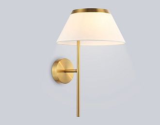 Бра с абажуром 30*26*40- см, 1*E14*40W, K, Ambrella Light High Light LH72475, латунь