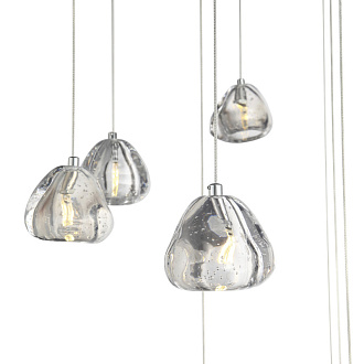 Каскадная люстра 80*200 см, LED, 3W,  3000К, ST-Luce WATERFALL SL6017.101.13 хром