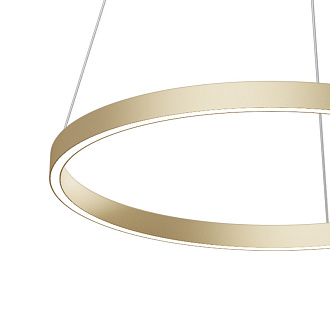 Подвесной светильник 60*127,5 см, LED, 36W, 2600К-3500К, Maytoni Rim MOD058PL-L32BSK латунный