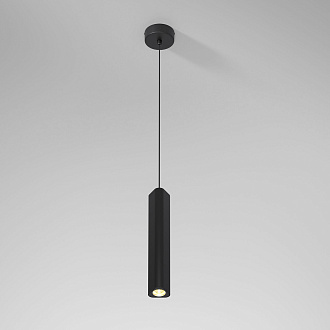 Светильник подвесной светодиодный Trio 52 мм, 12W, 3000K, Elektrostandard 50310 LED, черный 