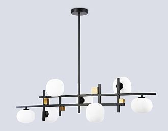 Светильник на штанге 110*24*30-149,5 см, 7*G9*28W, K, Ambrella Light High Light LH51017, черный, латунь