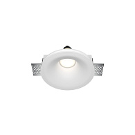 Встраиваемый светильник 13*13*5 см, 1*GU10, 12W, Maytoni Technical Gyps Modern DL002-1-01-W-1 белый, вр 13,5 см