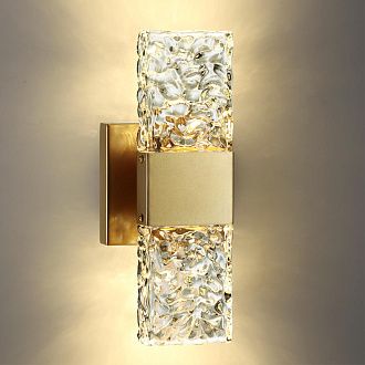 Светодиодный светильник 30 см, 10W, 3000K, Odeon Light RICCI 4364/5WL, матовое золото