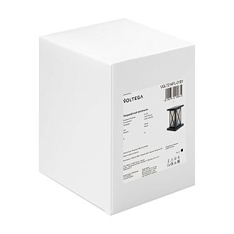 Ландшафтный светильник 15*15*-19 см, 1*E27*40W Voltega  VGL7214FL-01B1, Черный
