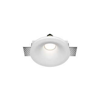 Встраиваемый светильник 13*13*5 см, 1*GU10, 12W, Maytoni Technical Gyps Modern DL002-1-01-W-1 белый, вр 13,5 см