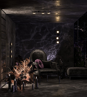 Светильник 27 см, 14W, 3000K, Freya Etro FR6141PL-L14B, черный