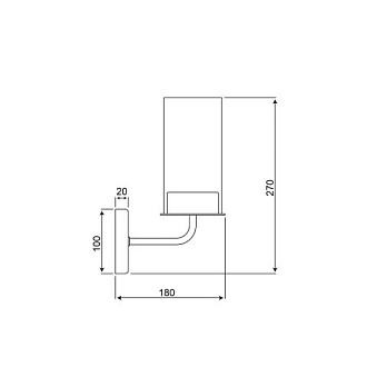 Бра 18*10*27 см, 1*E14 золото Vele Luce Licia VL1924W01