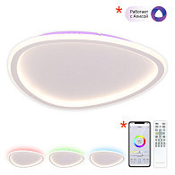 Люстра потолочная 40*4,6 см, LED 55W 3000-5500K Citilux ТRIO CL215B240E белый