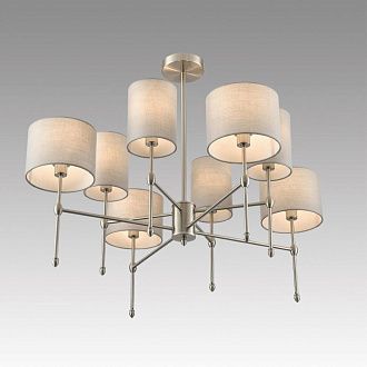 Люстра потолочная *84*-64 см, 8*E14*40W, Lumion LATTI 8262/8C, никель, серый