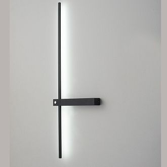 Настенный светильник 70 см, 6W, 3000-6000K, Crystal Lux CLT 077W700 BL, черный
