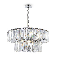 Подвесная люстра Maytoni Puntes MOD043PL-12CH, диаметр 68 см, хром