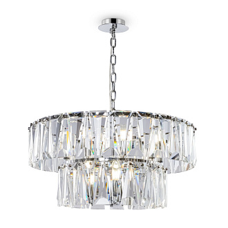 Подвесная люстра Maytoni Puntes MOD043PL-12CH, диаметр 68 см, хром