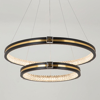 Подвесной светильник 60*60*140 см, LED 85W, 3000 / 6000K, Черный, Латунь LED4U L77085-2