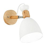 Светильник настенный 14 см,  EVOLUCE BALCAMO SLE103801-01 Светлое дерево, Белый