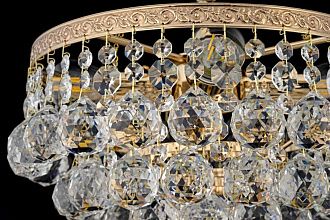 Люстра потолочная *30*32 см, 4*E27*60W, Arti Lampadari Castellana Gold Castellana E 1.3.30.501 G, Золото