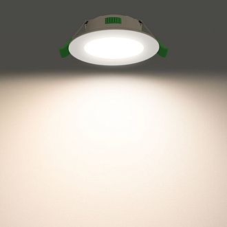Врезной светильник 11,3*3 см, 1*LED, 7W, 6500K, Favourite Optima 4645-1C, белый