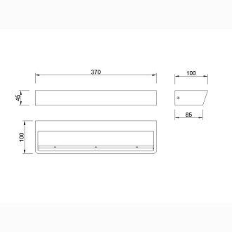 Бра 37*10*4,5 см, LED *  30W, 4000К Mantra Altea 8096, белый
