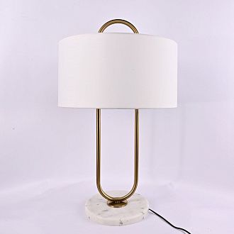Настольная лампа Marston Table Lamp 43*43*84 см, 2*E14*40W, ImperiumLoft 43.358, Золотистый, Белый
