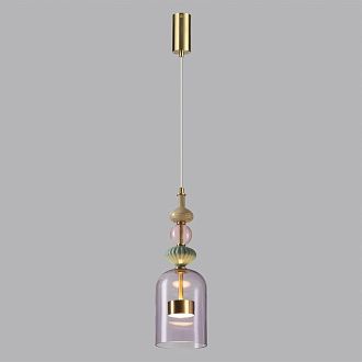 Подвес 13,5*13,5*151 см,  LED*W, 4000 К, Odeon Light Palleta, античная бронза 5045/12LA