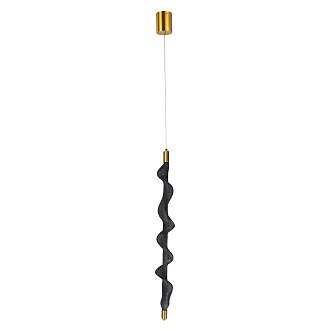 Светильник подвесной 80*8* см, 1 LED*11W, 4000 К, Divinare Passato 1925/06 SP-10, Латунь