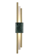 Бра 59 см, 6W, 3000K Crystal Lux CARTA AP6W LED GREEN/BRASS Зеленый /латунь