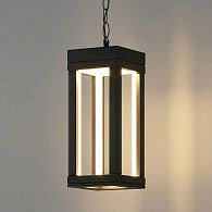 Уличный подвесной светильник Frame 3000K чёрный 1528 TECHNO LED черный Elektrostandard  4690389219115, a072091