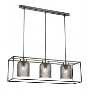 Подвесной светильник 16*69*146 см, 3*E27 черный, золото Vele Luce Morrison VL5472P03