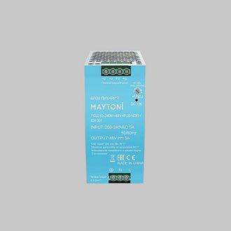 Блок питания 48V 240W к светодиодной ленте Led Strip 831001 6,3*12,5*-11,4 см, Maytoni 831001, Серебро