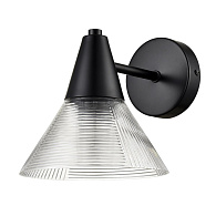 Бра 17*17,5 см, 1*E27 Lumion CORNE 6595/1W черный, прозрачный