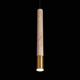 Подвесной светильник 4 см, Loft IT Everest 10583D Bronze, бронза-травертин