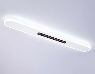 Светильник 120*12,5*4 см, LED 70W, 3000К, белый, черный Ambrella Comfort LineTech FL51445