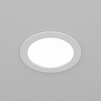 Встраиваемый светильник 10*5 см, вр 9 см, 1*GX53*12W, K, Maytoni Orb DL130-GX53-W, Белый